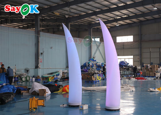 Aufblasbare beleuchtende Dekoration 3m Crescent Cone ROHS