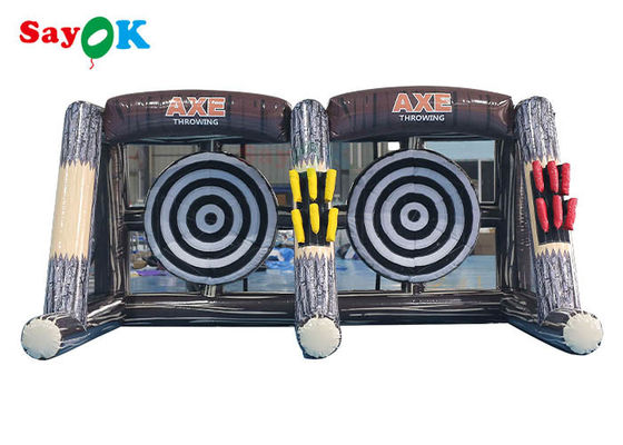 Sportspiel-Karnevals-aufblasbarer Axt-Wurfs-Pfeil-doppelter Weg 0.55mm PVCs aufblasbarer