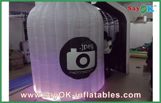 Aufblasbares Foto-Studio-tragbarer beleuchtender aufblasbarer Passfotoautomat Logo Printed For Wedding