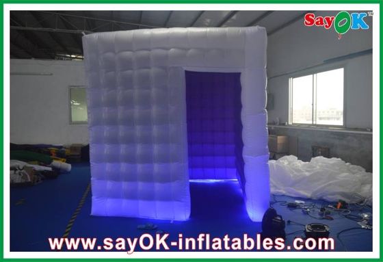 Aufblasbares Foto-Studio-Oxford-Stoff PVC beschichtete aufblasbaren Photobooth-Kiosk mit geführten Lichtern