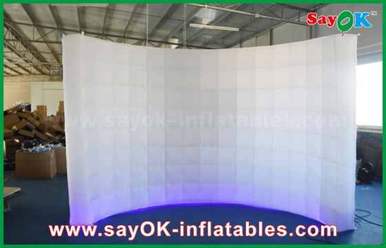 Aufblasbares Foto-Studio weißer aufblasbarer Passfotoautomat Lingting mit unterem Licht für Miet-3x2m