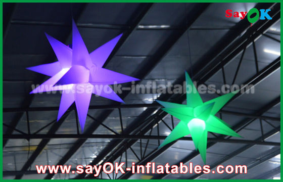 1.5m 190 D Nylon Werbung aufblasbare Beleuchtung Dekoration, aufblasbarer Stern mit LED-Licht