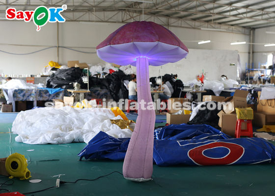 Nylon-Too 2m Hängende Blow Up Pilz mit LED-Licht für Veranstaltung / Hochzeit