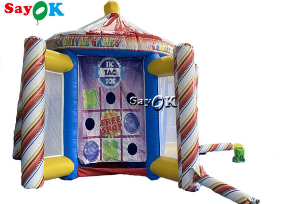 Sportspiel-Stangen-Zaun-Theme Party Inflatable-Karnevals-Spiel-Stand aufblasbare Rasen-Spiele Tarpalin wechselwirkender