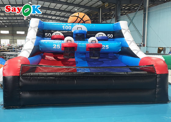 Aufblasbare Planen-explodieren aufblasbares Sportspiel-Kinderbasketballspiel des Basketballspiel-4x4x3mH Schießen-Tabelle
