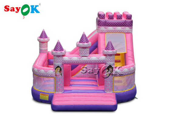 Kinderwasserdichte Prinzessin rosa aufblasbare Schloss 5x5.5x4.2m