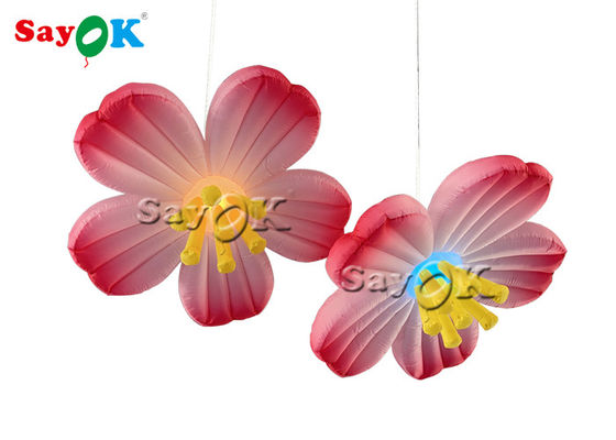 Hängende Dekoration Rosa Oxford 1,5 m aufblasbare Ledblume