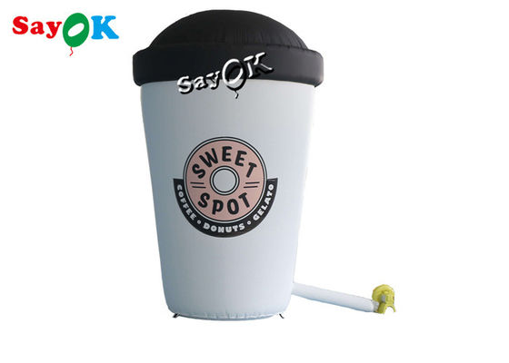 Custom 3.6m aufblasbare Kaffeetasse Modell für Cafe Eingang Dekor