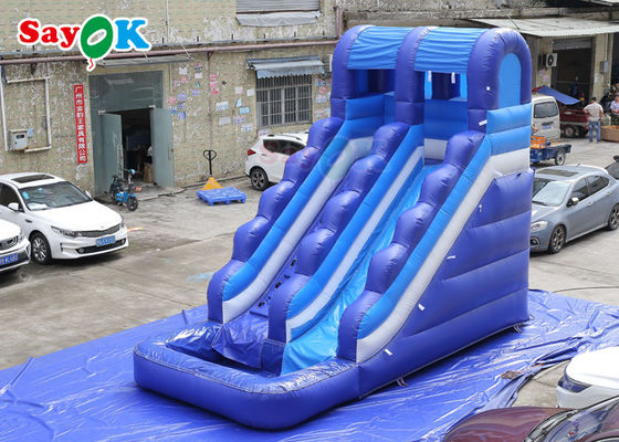 Erstaunliche Spaß Tarpaulin aufblasbare Wasserrutsche mit Pool Sprungrutsche aufblasbare Wasserrutschen für Kinder
