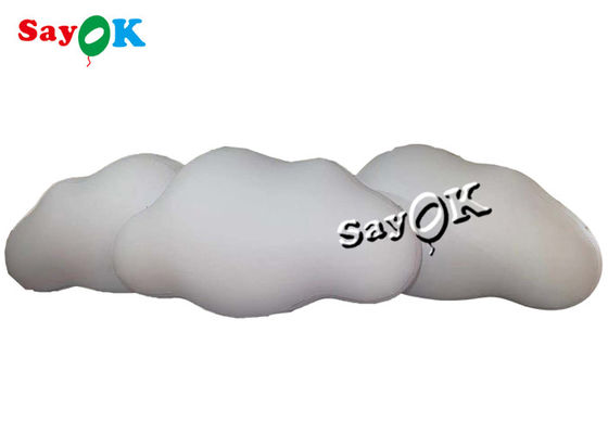 3m 10ft benutzerdefinierte aufblasbare Produkte Decken hängende PVC Wolkenballon mit LED-Leuchten