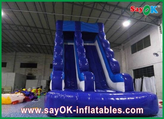 0.55mm PVC aufblasbare Wasserrutsche L6 X W3 X H5m wasserdicht 3 Schichten aufblasbare Rutsche für Pool
