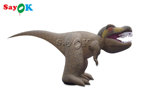 Aufblasbarer Weihnachtsdinosaurier 5m 15ft Aufblasbares Maskottchen T-Rex Tyrannosaurus Dinosaurier zur Ausstellung