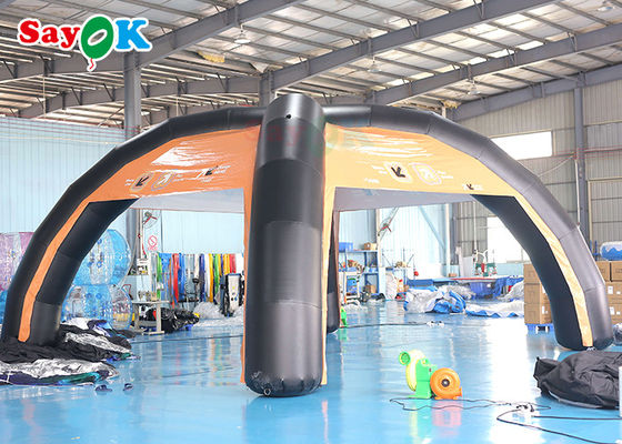 Familienluftzelt Custom PVC 7x4m Aufblasbare Luftzelt Stützstruktur Blow Up Spinnenzelt