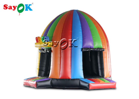 Aufblasbare Zeltkuppel 5x4x3.8mH Aufblasbare Disco-Kuppel Sprungburg mit magischen Lichtern