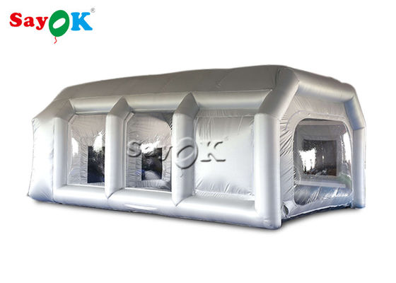 Beste aufblasbare Zelt 7x5x3mH Silber Auto aufblasbare Sprühkabine