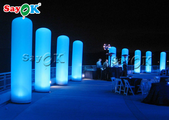 Custom LED aufblasbare Spalte Säule für Hochzeit / Bühne / Party Eingang Dekoration