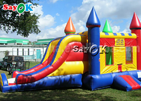 6*4m Pvc Air Jumping Sprung Schlösser mit Schieberegler